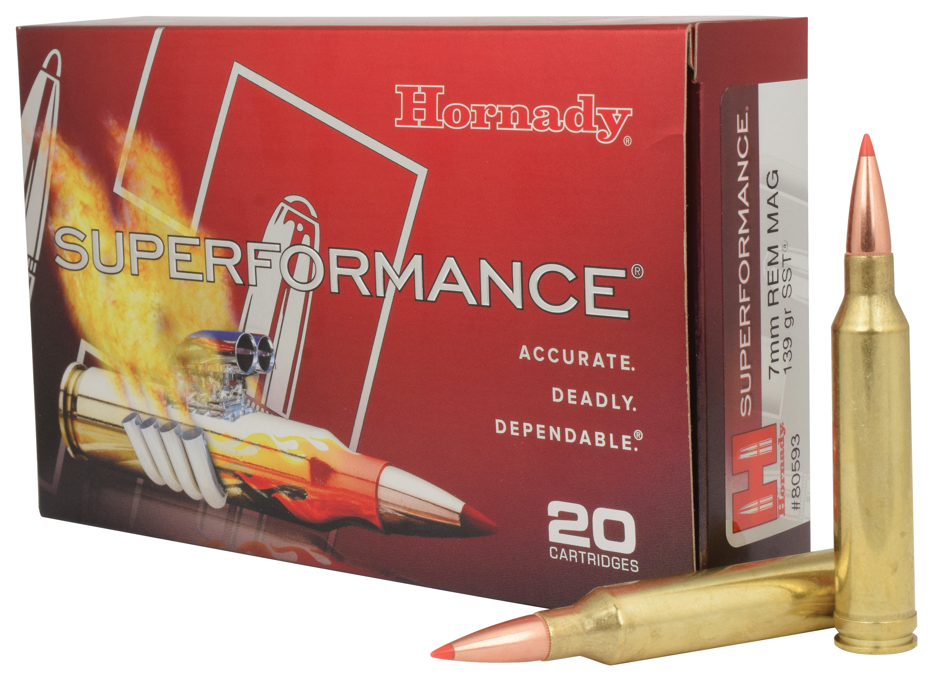 Hornady Superformance 7mm Remington Magnum 139 Grain SST Centerfire ...